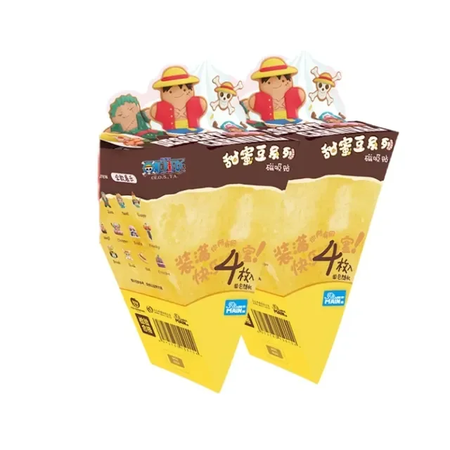 Genuine One Piece Blind Box Sweet Bean Series Luffy Magnetic Refrigerator Sticker One Piece Peripheral Cute Blind Bag Toys Gift