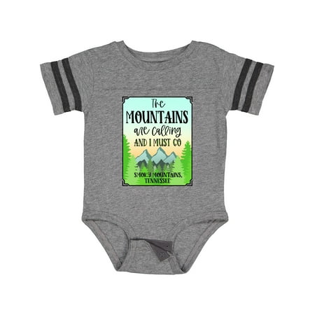 

Inktastic The Mountains Are Calling- Smoky Mountain Tennessee Gift Baby Boy or Baby Girl Bodysuit