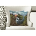 thumbnail image 4 of Ambesonne Nature Throw Pillow Cover 2 Pack, Cascade Stream Wildlife, 18", Multicolor, 4 of 6