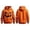 Orange, variant on Mens Halloween Sweatshirt Jack O Lantern Print Drawstring Hoodies Long Sleeve Pouch Pocket Banded Pullover Top