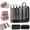 Black 7Pcs, variant on Expandable Space-Saving Cubes, Compression Packing Luggage Organizer Bags with Breathable Mesh Design for Clothes, Shoes and Travel Essentials,Blue 7Pcs