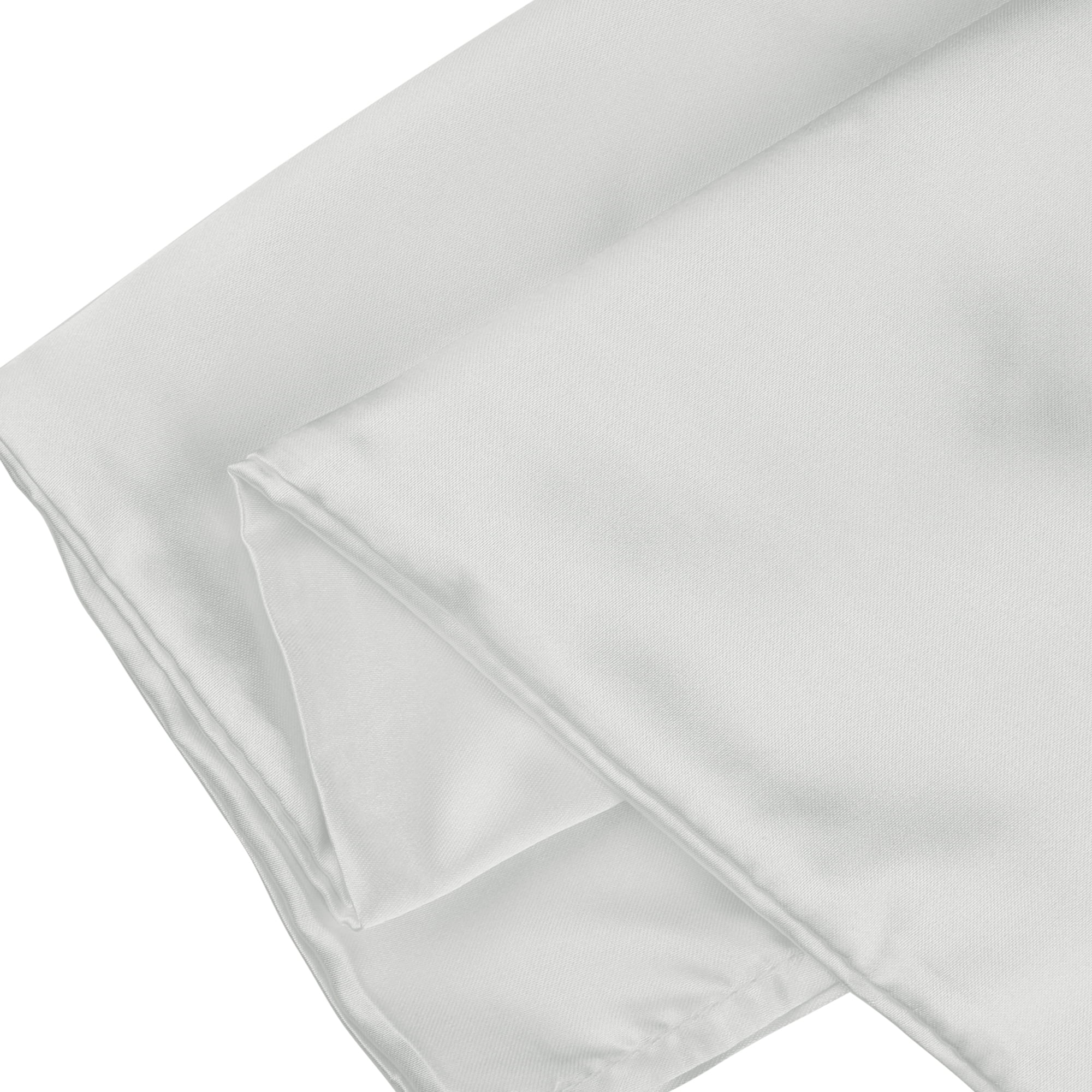 Unique Bargains Soft and Durable Envelope Closure Satin Pillowcase (2 Count) Gray Standard