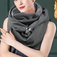 thumbnail image 1 of Bufanda HUOGUO Fashion para mujer, con botones, estampado de puntos lisos, envoltura suave, 1 of 5