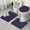 Dark Purple Cartoon, variant on Dark Purple Cartoon Unicorn Pattern Bathroom Rugs Sets 3 Piece,Toilet Cover Set,Absorbent Non Slip Bathroom Mats Sets with U-Shaped Contour Rug Toilet Rug Set