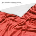 thumbnail image 5 of Tirrinia Microplush Sherpa Throws Blanket with Sleeves for Women and Men Wine 3.88 lb, 72" X 55", 5 of 8
