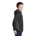 thumbnail image 3 of Sport Tek Teen Unisex Regular Colorblock Pullover Bk/Dark Sm Gry Large, 3 of 6