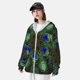 thumbnail image 3 of Balery Peacock Feathers Sudadera ligera de manga larga con capucha y protección solar UPF 50+ para hombre y mujer, ideal para pesca y running-XX-Large, 3 of 7
