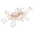 thumbnail image 3 of Shisuyan Rhinestone Hair Combs Bridal Hair Comb Golden Alloy 1Set 5.5x3x0.4In, 3 of 8