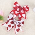 thumbnail image 4 of BadyminCSL Valentines Day Decorations 12PCS Valentine's Day Red Heart Burlaps Bows for Wreaths Tree Topper Ribbon Bow for Home Indoor Outdoor Decoration Wreath, 4 of 6