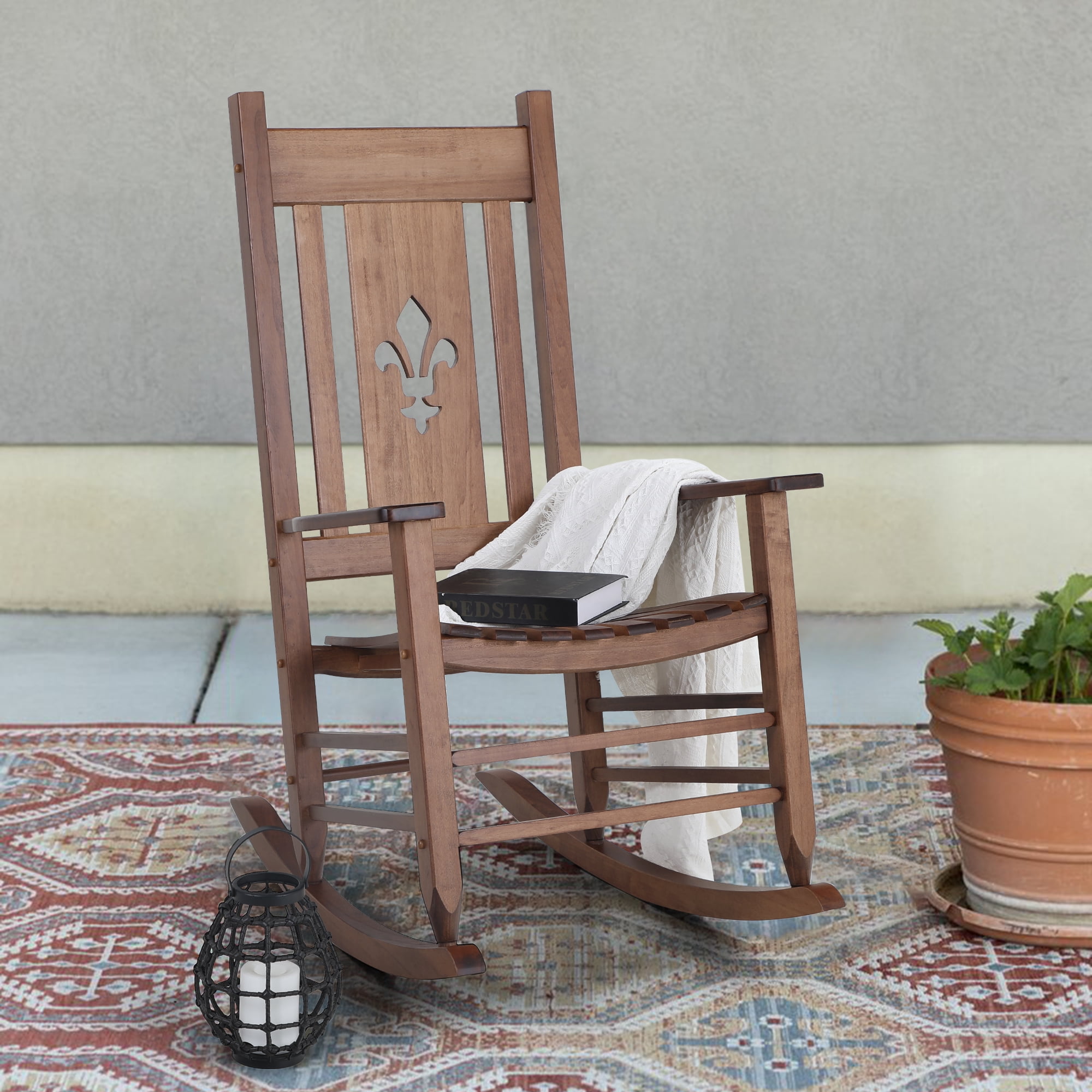 Details about   Porch Wood Rocking Chair Outdoor Indoor Patio Wooden Comfort Multiple Color Yard
