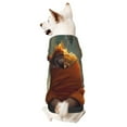 thumbnail image 1 of Fotbe Maple Leaf Meditating Chihuahua Sudadera con Estampado para Perros Pequeños – Suéter con Capucha para Mascotas, Tela Suave de Forro Polar con Bolsillo-X-Large, 1 of 7
