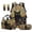 Black Cat Floral, variant on Jeiento 4Pcs Kids School Backpack Set with Lunch Box & Pencil Case Lightweight Deer Camo Large Capacity Backpack for Elementary Boys Girls, Back to School Supplies