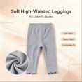 thumbnail image 5 of Piparoo 3-Pack Baby Girls'Leggings for Girls Pants for Kids Toddler Soft Stretchy Full Length Multipack 6M-4T, 5 of 8