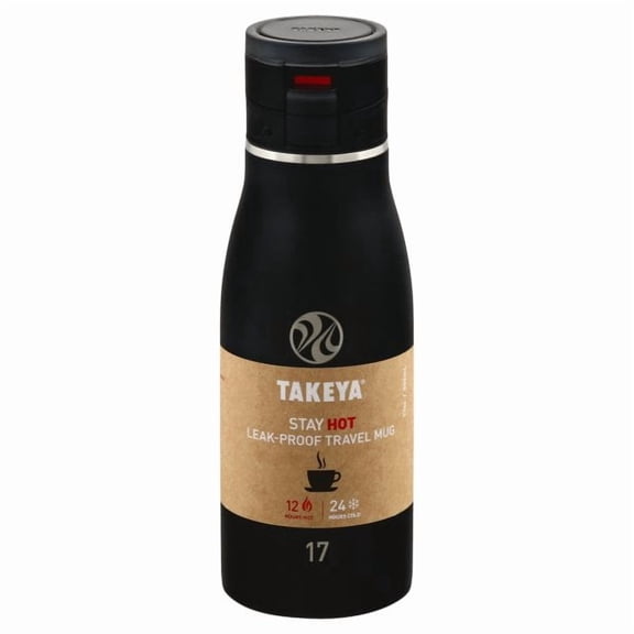 Takeya Traveler 17 oz. Double Wall Water Bottle Black