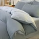 thumbnail image 5 of Juego de cama de 4 piezas para dormitorios | Poliéster suave lavado | Tamaños individual y matrimonial | Diseño reversible multicolor | Incluye sábana, funda nórdica y 2 fundas de almohada, 5 of 6