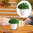 thumbnail image 2 of Tyeign Mini Bamboo-Leaf Bonsai Set, 32-Mesh Artificial Plant Shelf for Office Desk Bathroom, Zen Tabletop Décor, No-Water Needed Green Accent, 1*Artificial Flower, 1*Artificial Flower, 2 of 9
