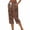 #03 Brown 【Mix, Match & Rotate: Stock Up on Daily Colors】, variant on Women's Cotton Loose Straight Pants with Pockets, Mid Elastic Waist Drawstring, Side Slits Buttoned, Casual Business Beach Lounge Capri Pants | VerBelle,Army Green L