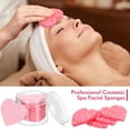 thumbnail image 2 of Esponjas faciales Nuenen, 60 unidades, con recipiente en forma de corazón, color rosa, 2 of 7