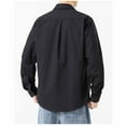 thumbnail image 3 of Maean Mens Button down Shirts Jacket Long Sleeve Loose Shacket Lightweight Work Jackets with Pockets, 3 of 7