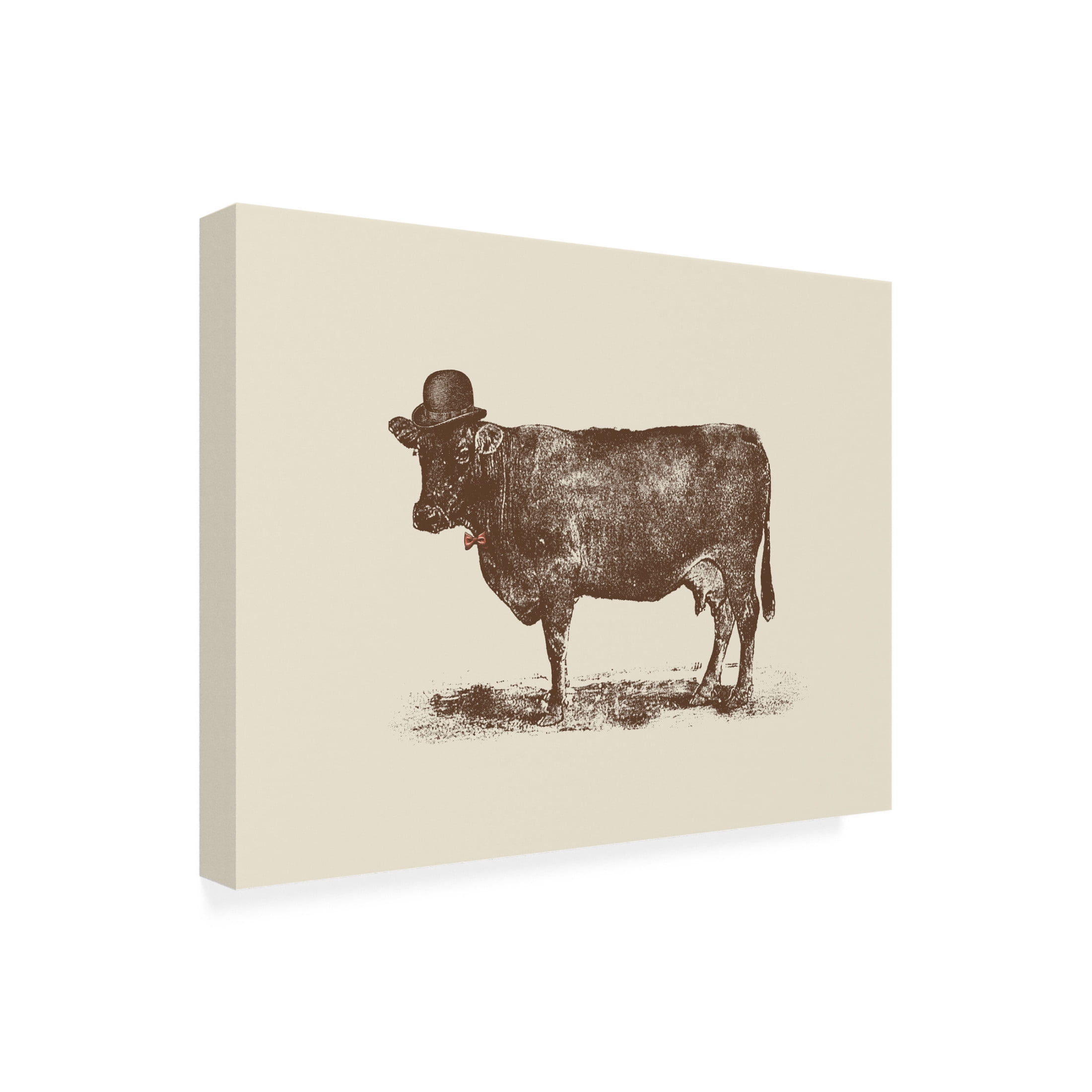 Trademark Fine Art Florent Bodart  Cow Cow Nut Canvas Wall Art