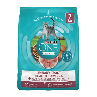 Purina ONE Plus, Urinary Tract Health Formula Dry Cat Food, Chicken, 7 lb Bag