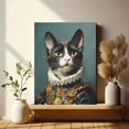 thumbnail image 6 of Qisvanset Regal Cat Portrait Canvas Wall Art 15.75x11.81 INCHES, 6 of 8
