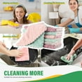 thumbnail image 2 of 12PC Microfiber Cleaning Cloths, Ultra-Absorbent Coral Velvet for Kitchen/Car/Bathroom, Lint-Free and Machine Washable, 9.7x5.8 Inch Multi-Purpose Use, 2 of 8