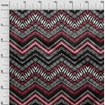 thumbnail image 3 of oneOone Viscose Chiffon Magenta Fabric Ikat Dress Material Fabric Print Fabric By The Yard 42 Inch Wide, 3 of 6