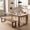 thumbnail image 4 of Design Modern Dining Tables Conference Wooden Coffee Dining Tables Kitchen Outdoor Mesa Comedor Living Room Furniture YN50DT My Lux Decor Round, 4 of 35