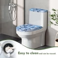 thumbnail image 5 of HELLHERO 2 Pieces Fits All Toilet Shapes Toilet Top Cover Set with Elastic Edge for Adjustable, 5 of 8