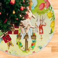 thumbnail image 5 of FMSHPON Easter DayEgg Hunt Greeting Xmas Christmas Tree Skirt Stand Mat for Holiday Party Decoration Indoor Outdoor 48 inches, 5 of 6