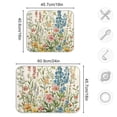 thumbnail image 4 of Yayeee Dish Drying Mat for Kitchen Counter 16"x18" Microfiber Absorbent Pad, Colorful Wildflowers, 4 of 7