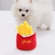 thumbnail image 4 of Juguete moderno con forma de hamburguesa y papas fritas para mascotas: un juguete interesante para perros y gatos, fácil de usar para masticadores y ladradores., 4 of 6