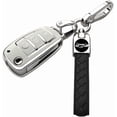 thumbnail image 1 of Key Fob Cover Compatible with Fit for Audi A4 A3 Q3 Q5 Q7 TT TTS RS3 S4 S3 A1 S6 RS4 RS6 Q2L ABS Smart Remote Key Case Keychain Case Holder Protector,White, 1 of 8