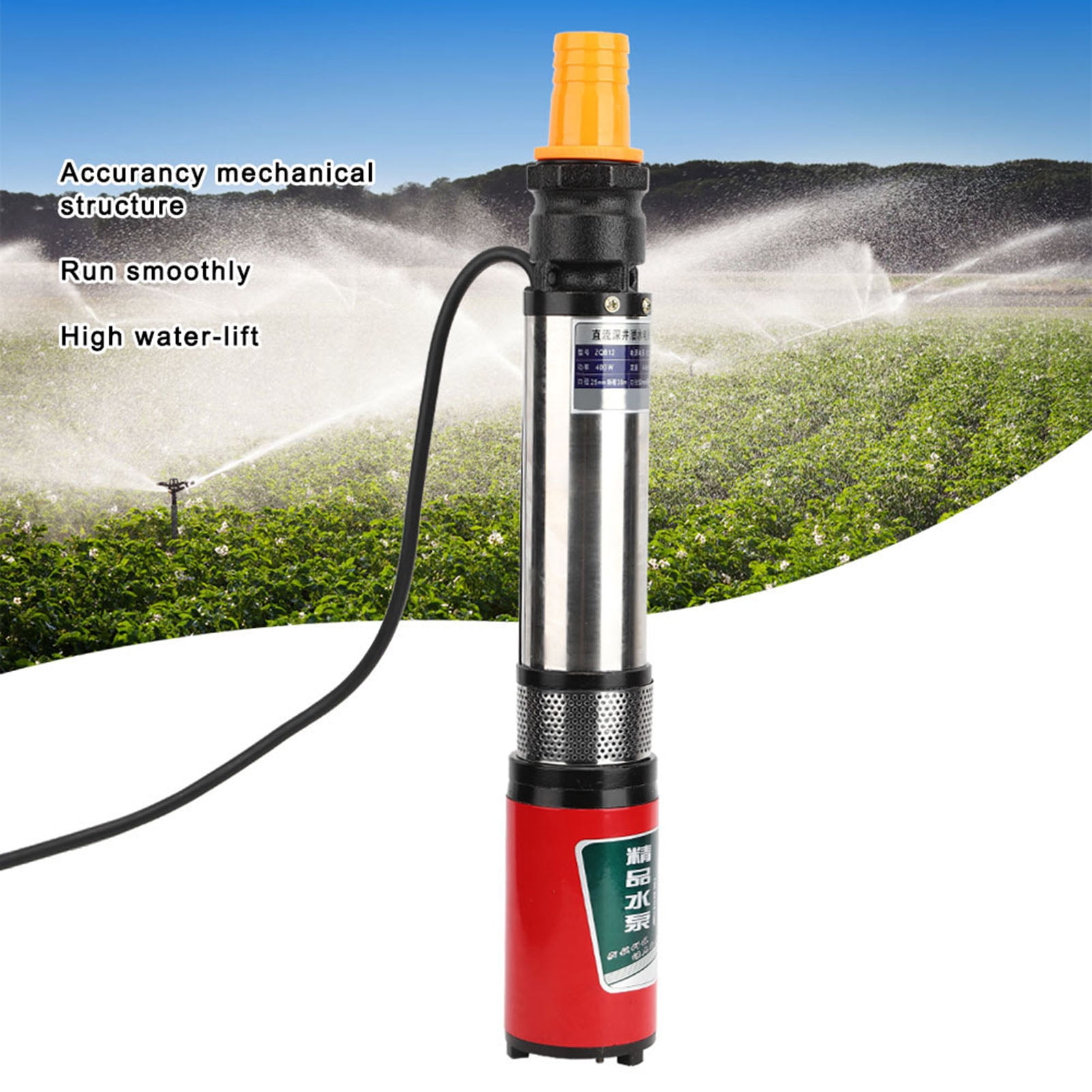 SHZICMY 3" DC Solar Water Pump Submersible Deep Bore Well Pump 48V 400W Mppt Controller - View #12