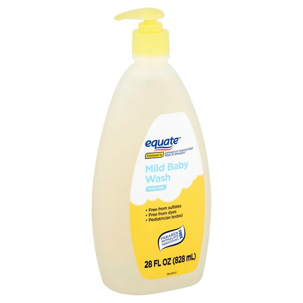 Equate TearFree Mild Baby Wash, 28 fl oz
