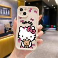 thumbnail image 1 of Coque souple pour iPhone 12 Mini 16 Plus 16e 11 15 Plus XS XR 14 11Pro 13 Pro MAX, jolie Sanrio Hello Kitty, 1 of 4