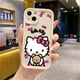 thumbnail image 1 of Coque souple pour iPhone 12 Mini 16 Plus 16e 11 15 Plus XS XR 14 11Pro 13 Pro MAX, jolie Sanrio Hello Kitty, 1 of 4