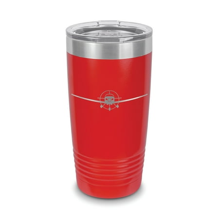 

400 / TTX Tumbler 20 oz - Laser Engraved w/ Clear Lid - Polar Camel - Stainless Steel - Vacuum Insulated - Double Walled - Travel Mug - aircraft