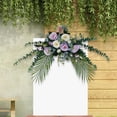 thumbnail image 4 of Fondo decorativo floral artificial Arreglo central multiusos para Violeta, 4 of 7