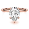 thumbnail image 6 of Auory Dainty Rose Gold Plated Solitaire Moissanite Ring for Girlfriend, 6 of 10