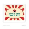 Come One Come All Carnival Circus Birthday Party Signs