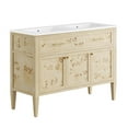 thumbnail image 2 of Modway Elysian 48" Double Sink Bathroom Vanity in Burl, 2 of 10