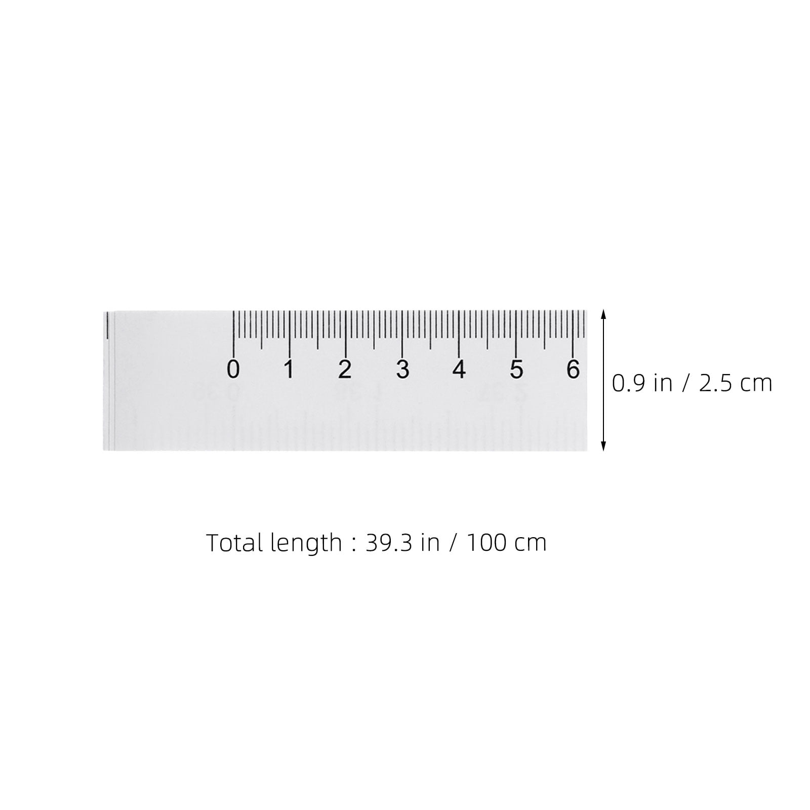 HONMEET 150Pcs Flexible Double Sided Paper Tape Measure White Roll for Body Measurement and Classroom Use