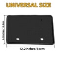 thumbnail image 3 of Junqi 2Pcs Black Silicone License Plate Frames, 31cm*16cm*4cm, 3 of 6