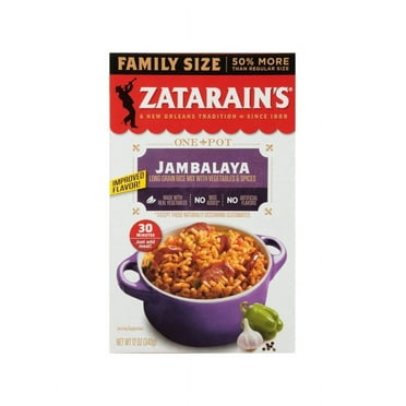 Pack of 2 Zatarain's Jambalaya Rice - Family Size, 12 oz Gluten-Free Packaged Meals