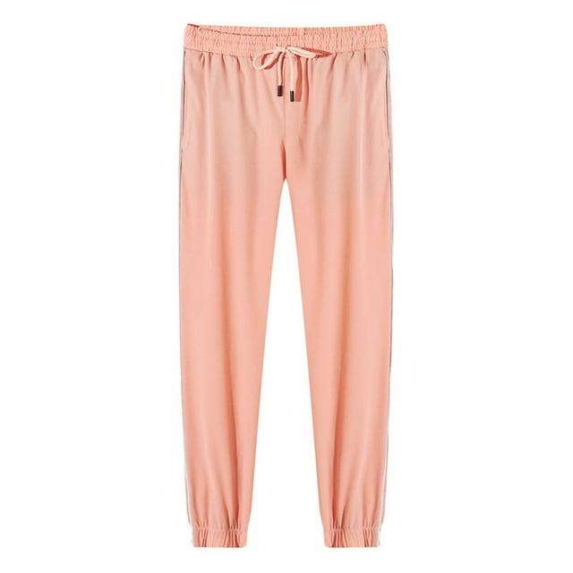 Pisexur Womens Sweatpants 2024 Solid Color Straight Leg Sweatpants Elastic Waist Joggers Workout Pants Casual Oversized Drawstring Pants with Pockets Plus Size Sweatpants M-5XL