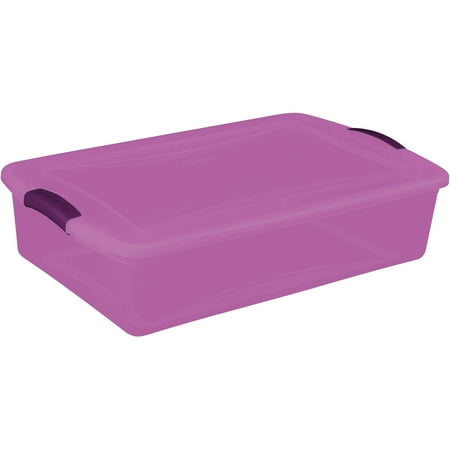 Sterilite 34 Quart Latch Box- Exotic Purple Tint