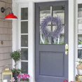 thumbnail image 4 of 18" Artificial Lavender Wreaths Fake Lavender Flower Wreath for Front Door Farmhouse Wreath Welcome Door Wreath for Summer Hanging Wall Window Decor, 4 of 5