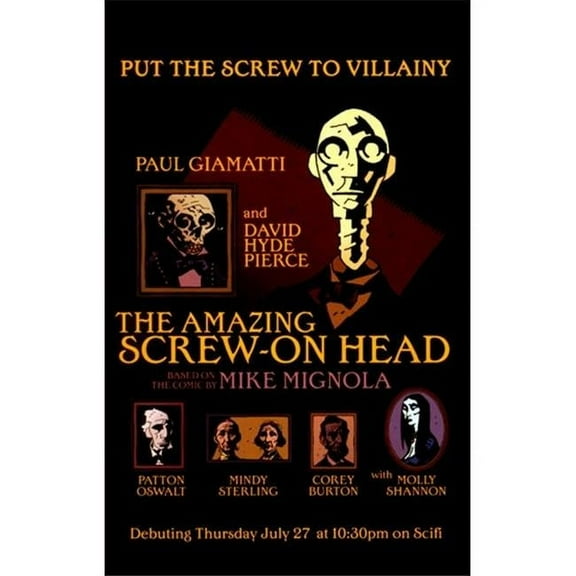 Posterazzi MOV376241 The Amazing Screw-On Head Movie Poster - 11 x 17 in.